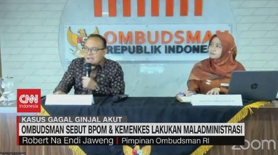 VIDEO: Ombudsman Sebut BPOM & Kemenkes Lakukan Maladministrasi