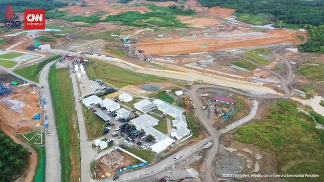 Kementerian PUPR menyelesaikan 16 rusun untuk hunian pekerja konstruksi di IKN Nusantara.