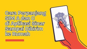 INFOGRAFIS: Cara Perpanjang SIM A dan C di Aplikasi Sinar