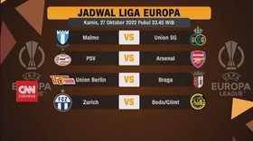 VIDEO: Jadwal Lengkap Liga Europa Grup A-H