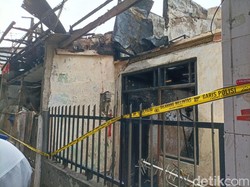 5 Rumah Hangus Terbakar di Tambora Jakbar Digaris Polisi