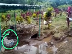 Banjir Terjang Makam di Tulungagung Bikin Jasad Keluar Lahad