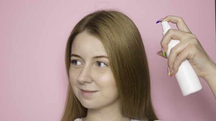Ilustrasi dry shampoo