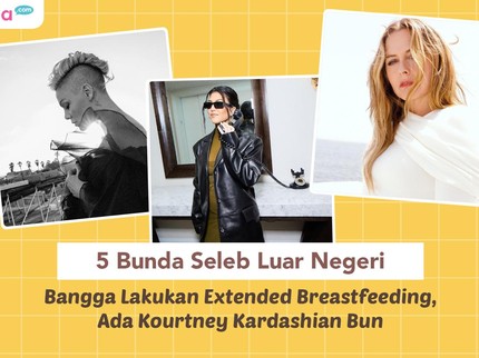 5 Bunda Seleb Luar Negeri Bangga Lakukan Extended Breastfeeding, Ada Kourtney Kardashian Bun