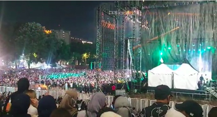 Festival Berdendang Bergoyang di Istora Senayan, Jakpus, Sabtu (29/10/2022).