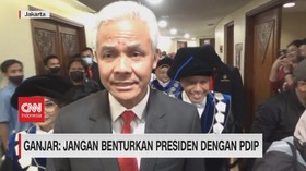 VIDEO: Ganjar: Jangan Benturkan Presiden dengan PDIP