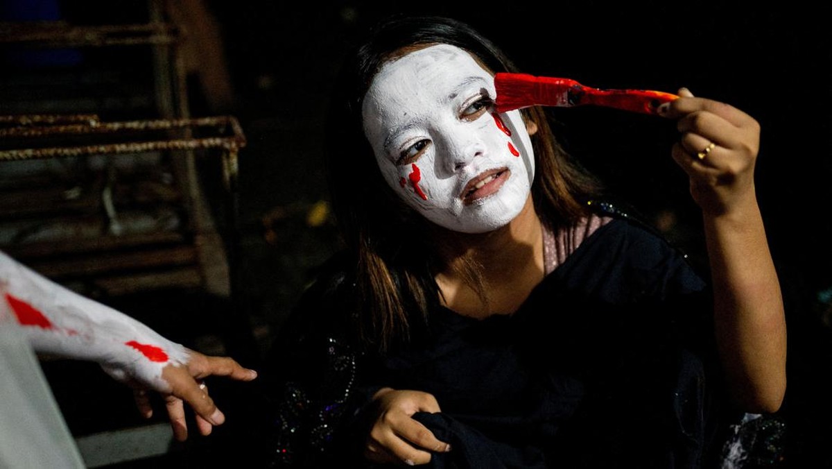 FOTO: 'Keseraman' Perayaan Hallowen di Penjuru Dunia