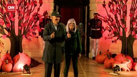 VIDEO: Momen Joe Biden Rayakan Halloween di Gedung Putih