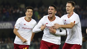 FOTO: AS Roma Berjuang Hingga Titik Darah Penghabisan