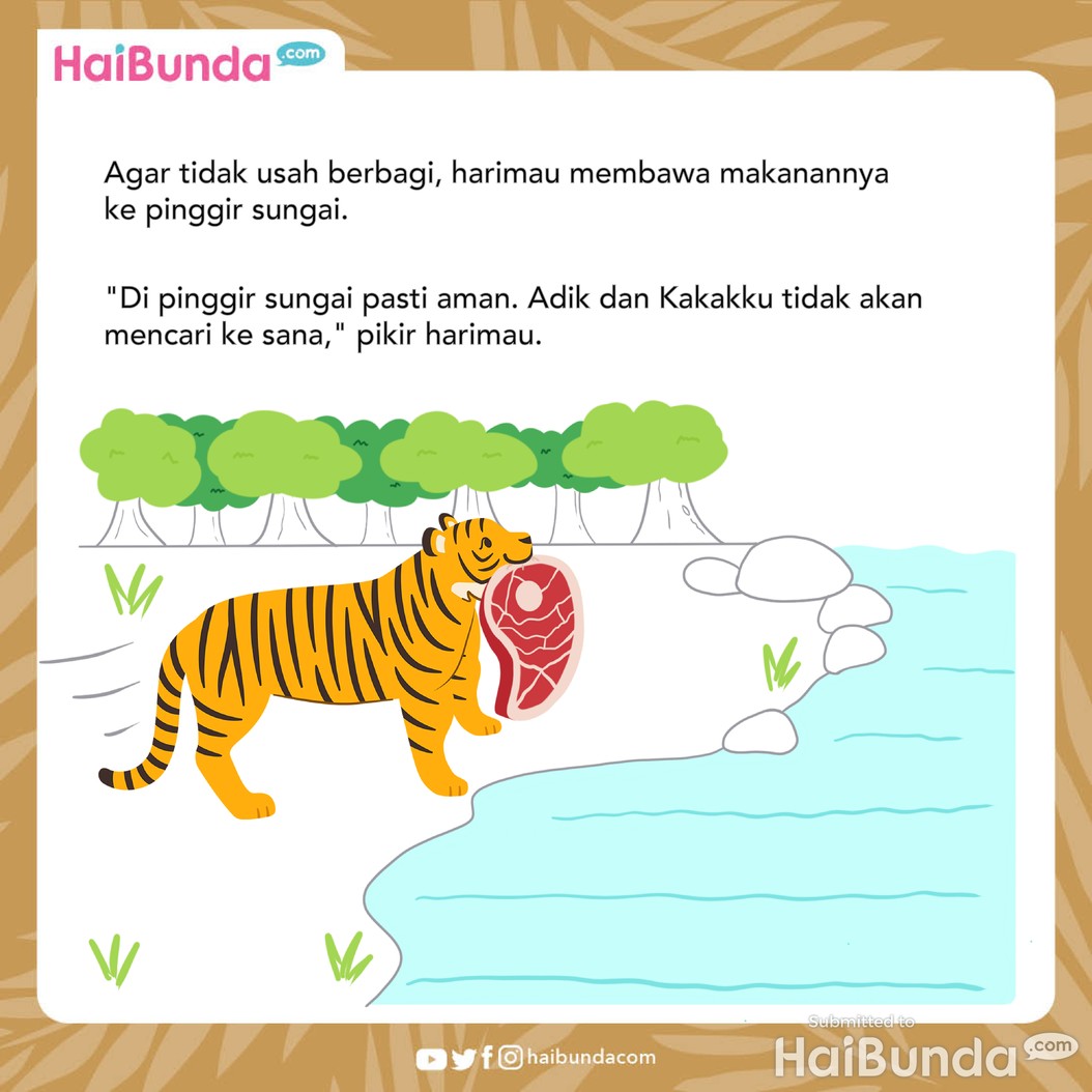 Dongeng Nusantara: Harimau Termakan Rayuan Buaya