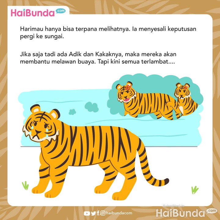 Dongeng Nusantara: Harimau Termakan Rayuan Buaya