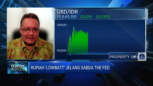 Jelang Sabda The Fed, Rupiah Lowbatt ke Atas Rp 15.600/USD