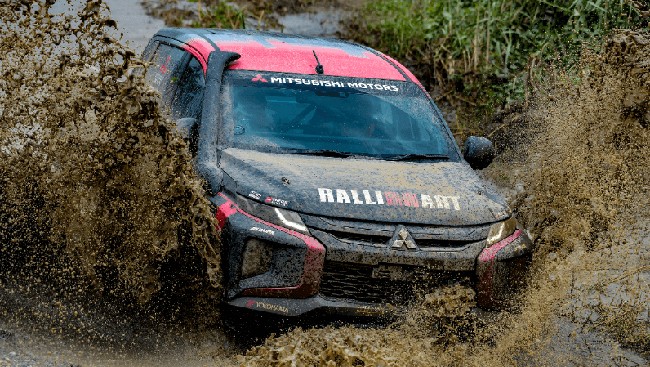 Mitsubishi Triton untuk AXCR 2022 didesain sedemikian rupa untuk menghasilkan bobot yang ringan.