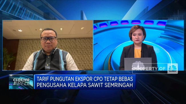 Tarif Pungutan Ekspor CPO Tetap Bebas, Pengusaha Semringah