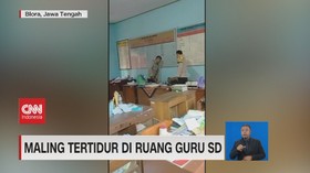 VIDEO: Maling Tertidur di Dalam Kelas, Guru Tampar Murid