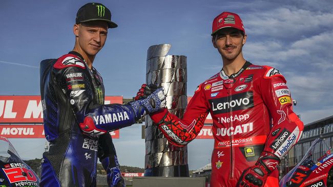 Prediksi MotoGP Valencia 2022: Duel Bagnaia vs Quartararo