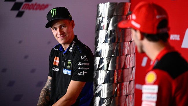 Pembalap MotoGP Fabio Quartararo mengalami patah tulang di tangan kiri akibat kecelakaan motocross, Minggu (11/12).