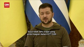 VIDEO: Zelensky Tegaskan Tak Akan Hadiri KTT G20 Bila Ada Putin