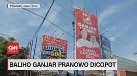 VIDEO: Baliho Ganjar Pranowo Dicopot