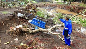 FOTO: Makam Tersapu Banjir Bandang di Banyuwangi