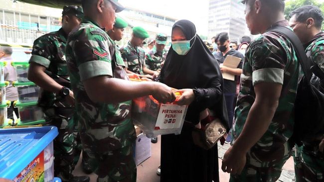 Pertamina Bagikan 5.000 Paket Sembako Pada HUT ke-77 TNI