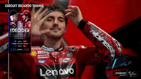 VIDEO: Ekspresi Tanpa Tekanan Bagnaia di Kualifikasi MotoGP Valencia