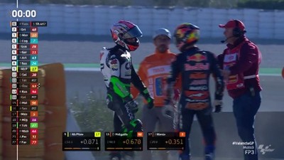 img-title VIDEO: Momen Pembalap Adu Jotos di FP3 Moto3 Valencia 2022