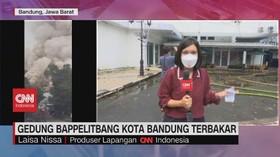 VIDEO: Gedung Bappelitbang Kota Bandung Terbakar