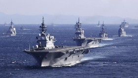 FOTO: Korea Siaga Perang, Jepang Latihan Perang Laut Besar-besaran