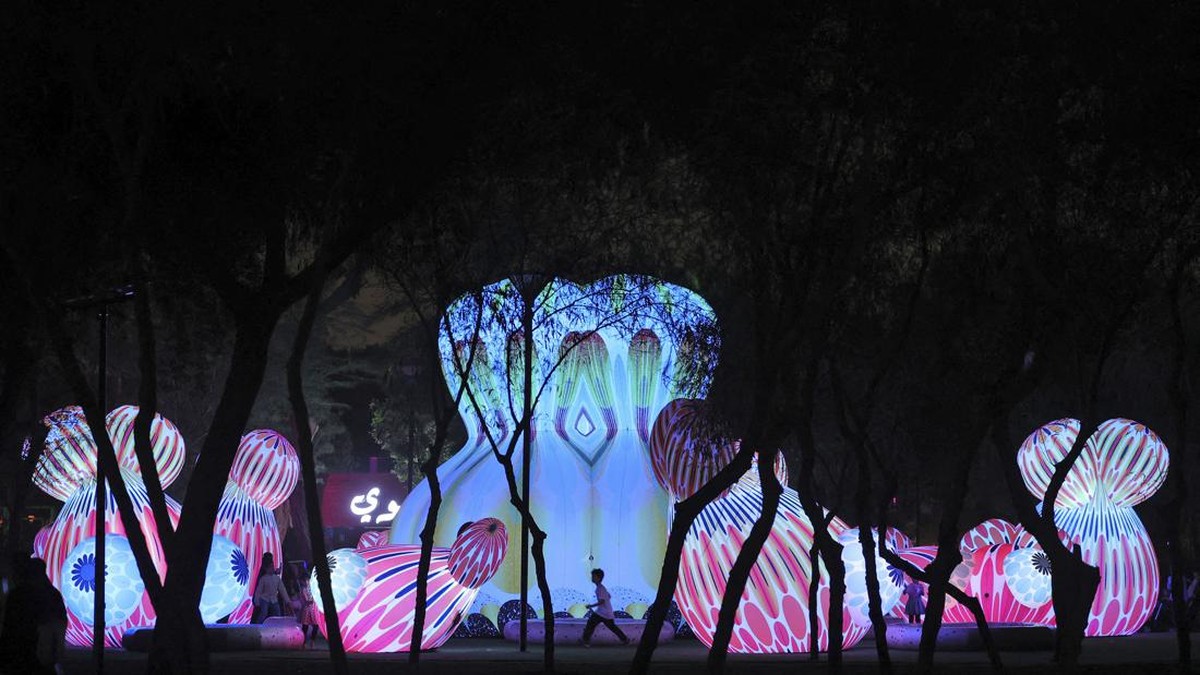 FOTO: Gemerlap Festival Cahaya di Riyadh