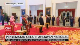VIDEO: Penyematan Gelar Pahlawan Nasional oleh Presiden Joko Widodo