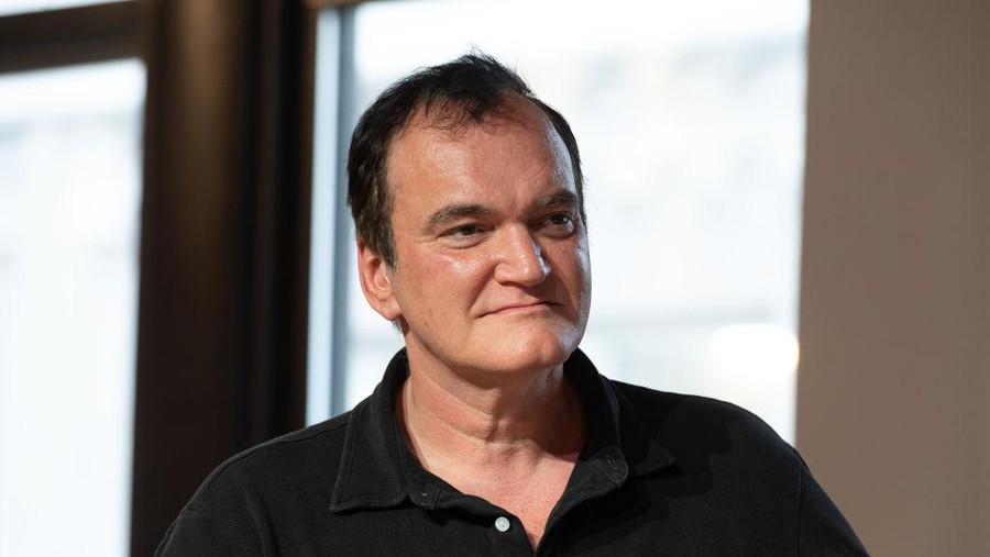 NEW YORK, NEW YORK - NOVEMBER 02: Quentin Tarantino speaks at Secret Network panel discussion during NFT.NYC at Neuehouse on November 02, 2021 in New York City. (Photo by Noam Galai/Getty Images)
