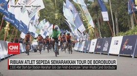 VIDEO: Ribuan Atlet Sepeda Semarakkan Tour De Borobudur