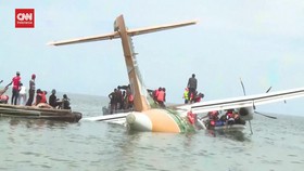 VIDEO: 19 Orang Tewas Saat Pesawat Jatuh ke Danau di Tanzania