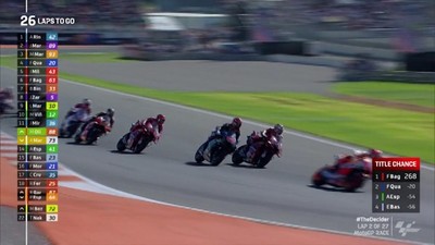 VIDEO: Bagnaia Tabrak Winglet Quartararo di MotoGP Valencia
