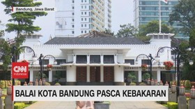 VIDEO: Balai Kota Bandung Pasca Kebakaran