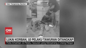 VIDEO: Lukai Korban, 10 Pelaku Tawuran Ditangkap
