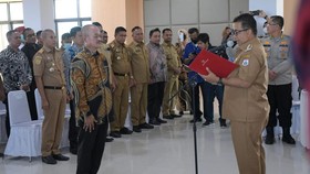 Pj Gubernur Sulbar Lantik KAD: Kolaborasi Kunci Pencegahan Korupsi