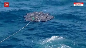 VIDEO: Penampakan 1,3 Ton Kokain Mengambang di Perairan Meksiko