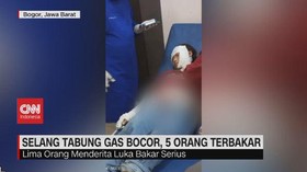 VIDEO: 5 Korban Terbakar Akibat Selang Tabung Gas Bocor