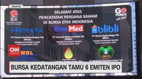 VIDEO: Bursa Kedatangan Tamu 6 Emiten IPO
