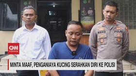 VIDEO: Minta Maaf, Penganiaya Kucing Serahkan Diri ke Polisi