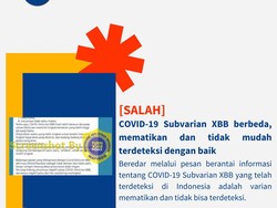 Pesan Berantai COVID-19 XBB Tak Bisa Dideteksi Dipastikan Hoaks!