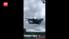 VIDEO: Penampakan Pesawat Raksasa AS Tiba di Bali Persiapan KTT G20