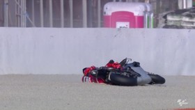 VIDEO: Debut Bastianini Bersama Ducati Berakhir Kecelakaan
