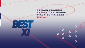 INFOGRAFIS: Best 11 Timnas Prancis Gagal Masuk Piala Dunia 2022