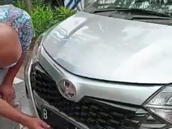 Duh! Pelat Nomor Ditutup Lakban Diduga Mau Kelabui ETLE, Toyota Calya Disetop Polisi