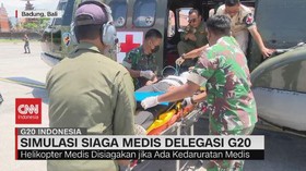 VIDEO: Simulasi Siaga Medis Delegasi G20