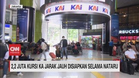 VIDEO: PT KAI Siapkan 2,2 Juta Kursi KA Jarak Jauh Selama Nataru