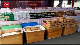 VIDEO: Polda Lampung Musnahkan Barang Bukti Narkoba Senilai 272 M